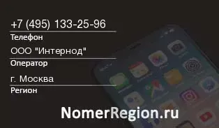 Кто звонил с 4951332596 - регион и оператор
